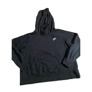 Nike Men’s Sportswear Club Fleece Pullover Hoodie – Black – Size 0X